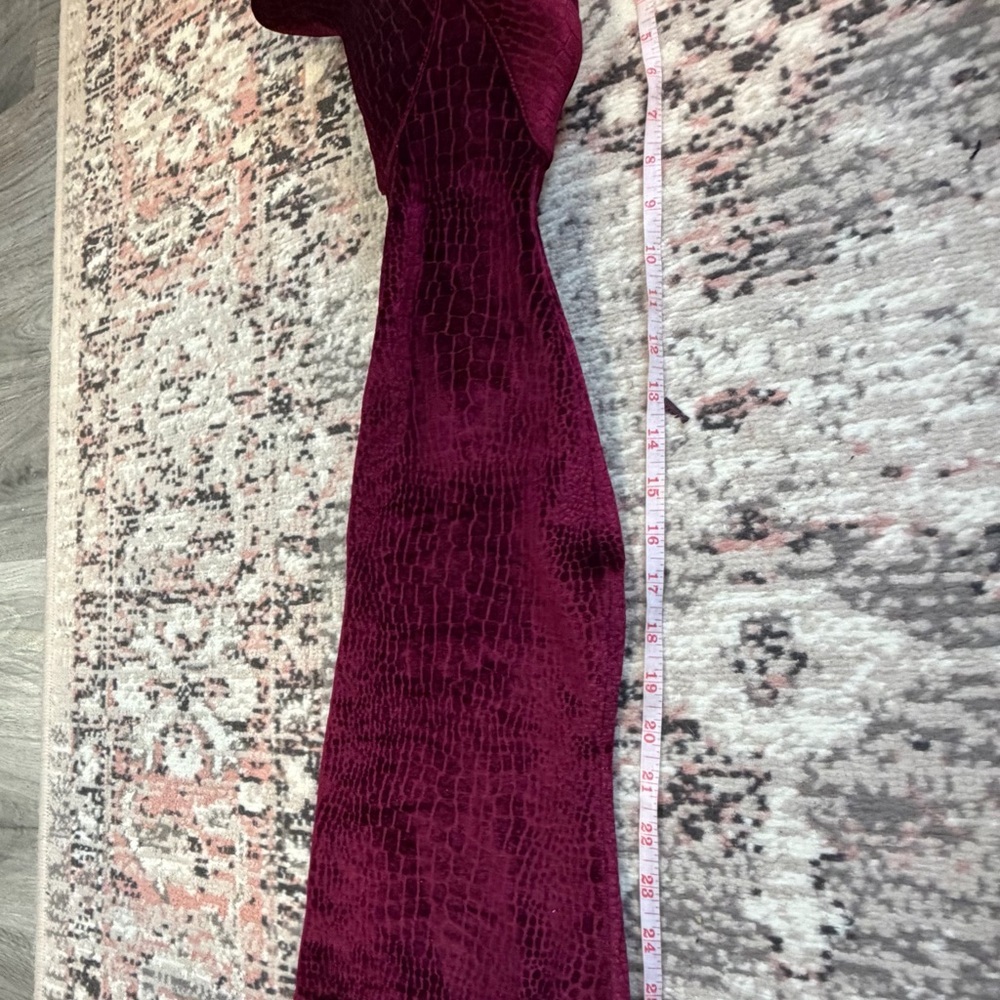 Aldo Burgundy Suede Block Heel Pumps - Picture 3 of 15